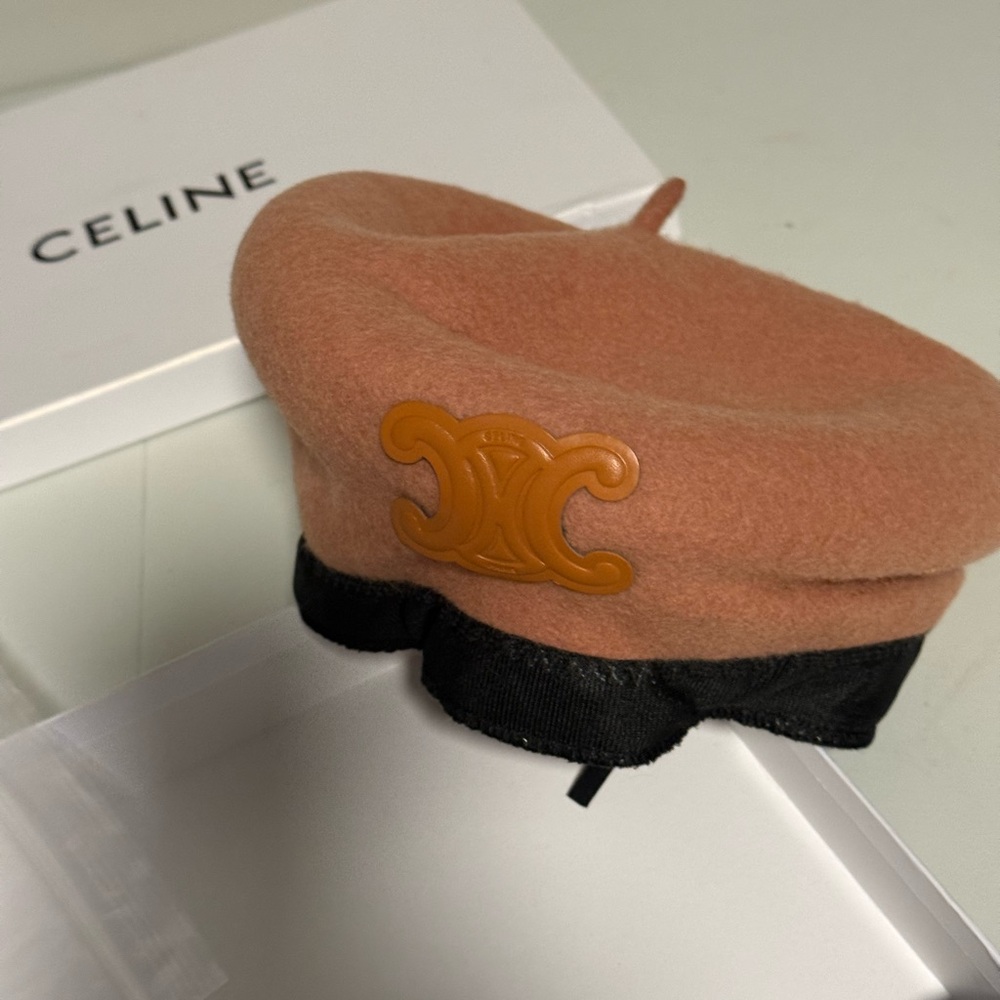 Tan and Black Hat with Logo - Picture 3 of 5